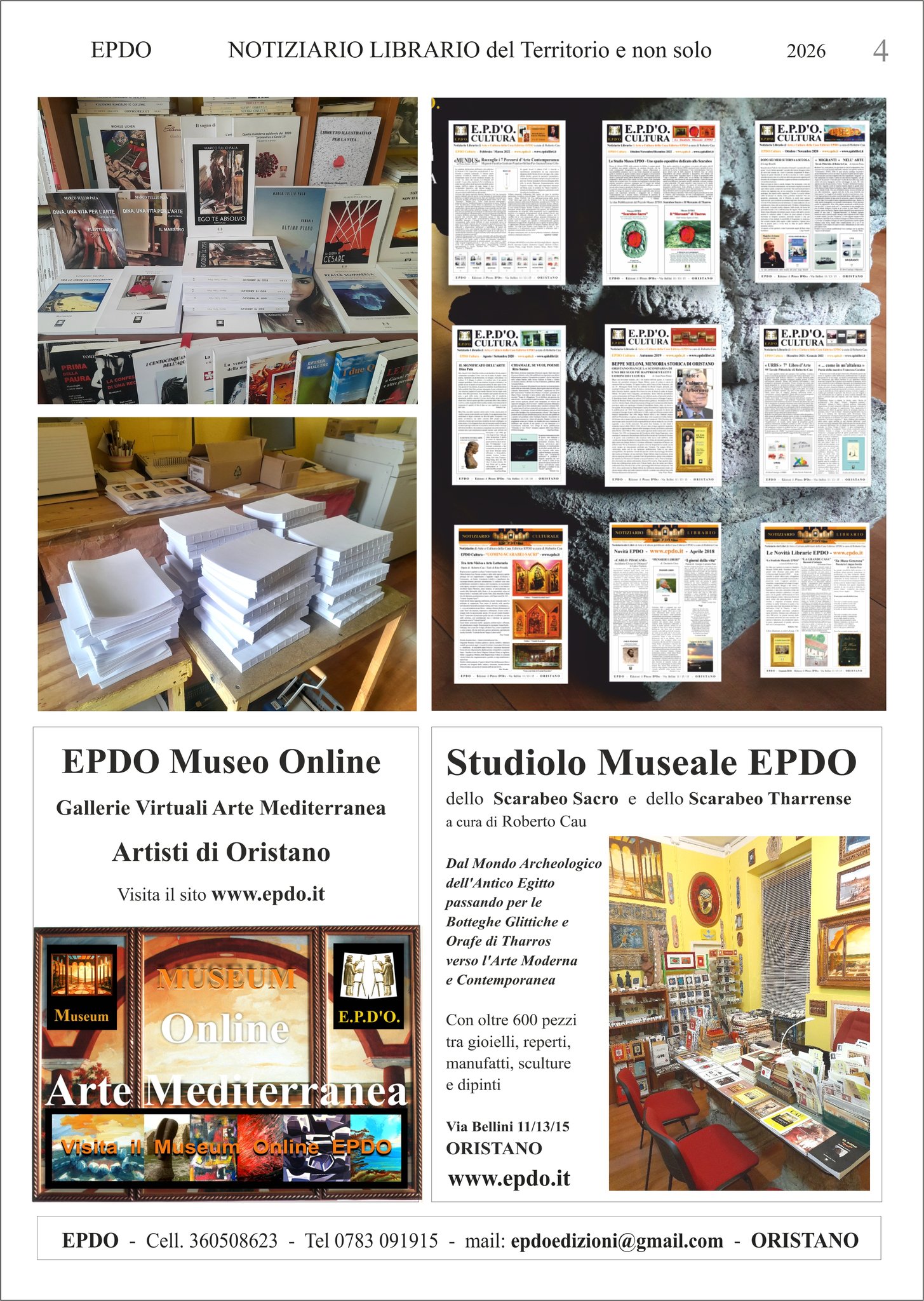 Notiziario Culturale EPDO Oristano